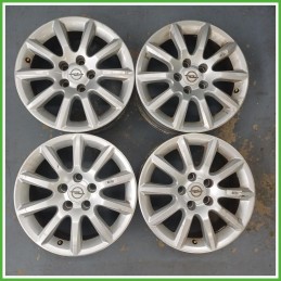 Cerchi in Lega Opel Astra H 16 pollici 16 6.5J 5x110 ET37 4pz 13116621 Originale Usato