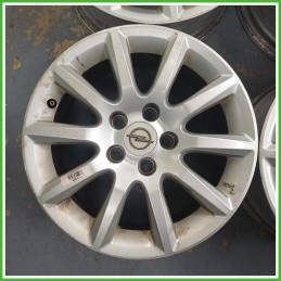 Cerchi in Lega Opel Astra H 16 pollici 16 6.5J 5x110 ET37 4pz 13116621 Originale Usato