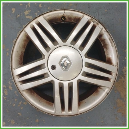 Cerchio Singolo in Lega Renault Megane 2 Serie 16 pollici 16 6.5J 4x100 ET49 1pz 8200026032 Originale Usato al pz