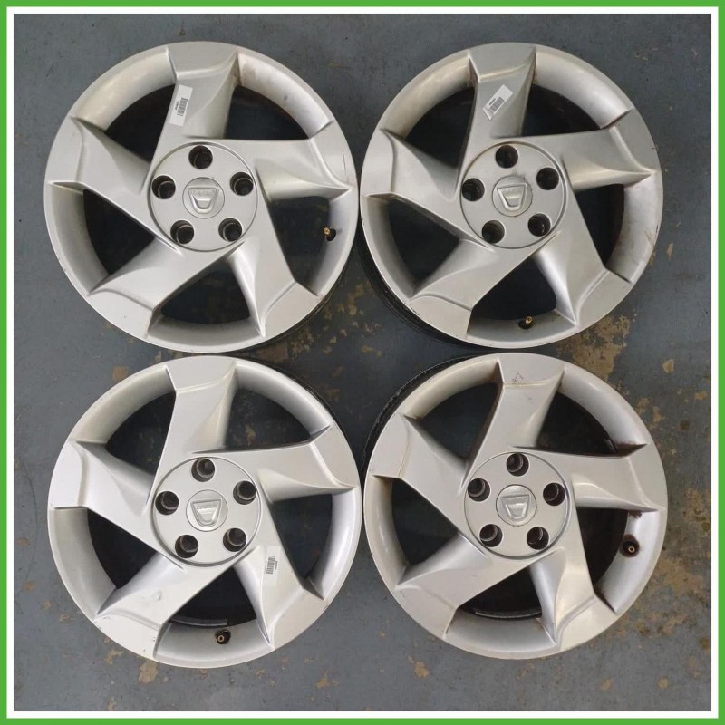 Cerchi in Lega Dacia Duster 1 Serie 16 pollici 16 6.5J 4x114.3 ET50 4pz 8200810243 Originale Usato