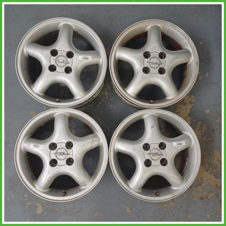Cerchi in Lega Opel Corsa C 15 pollici 15 6.0J 4x100 ET49 4pz 24407169 Originale Usato