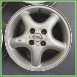 Cerchi in Lega Opel Corsa C 15 pollici 15 6.0J 4x100 ET49 4pz 24407169 Originale Usato