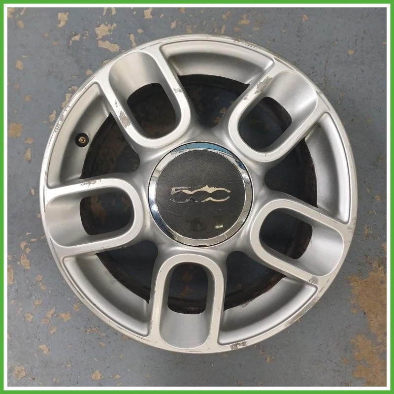 Cerchio Singolo in Lega Fiat 500 2 Serie 15 pollici 15 6.0J 4x98 ET35 1pz 51787641 Originale Usato al pz