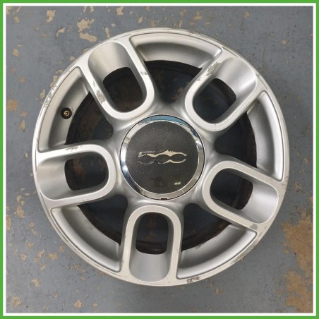Cerchio Singolo in Lega Fiat 500 2 Serie 15 pollici 15 6.0J 4x98 ET35 1pz 51787641 Originale Usato al pz