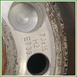 Cerchio Singolo in Lega Audi A4 8E5 Avant 15 pollici 15 7.0J 5x112 ET39 1pz 8E0601025AC1H7 Originale Usato al pz