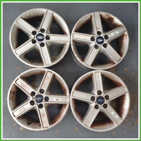 Cerchi in Lega Ford Focus 2 Serie 16 pollici 16 6.5J 5x108 ET52.5 4pz 2037901 Originale Usato