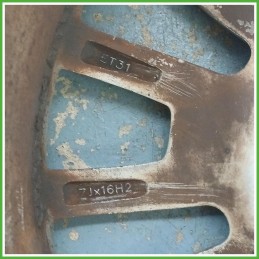 Cerchio Singolo in Lega Fiat Bravo 2 Serie 16 pollici 16 7.0J 4x98 ET31 1pz 51960757 Originale Usato al pz