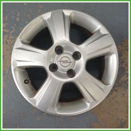 Cerchio Singolo in Lega Opel Meriva A 15 pollici 15 6.0J 4x100 ET49 1pz 93322256 Originale Usato al pz