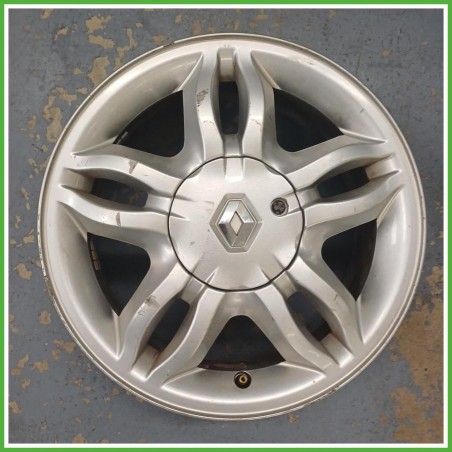 Cerchio Singolo in Lega Renault Clio 3 Serie 15 pollici 15 6.0J 4x100 ET50 1pz 403009902R Originale Usato al pz