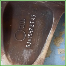 Cerchio Singolo in Lega Opel Meriva A 15 pollici 15 6.0J 4x100 ET43 1pz 93322256 Originale Usato al pz