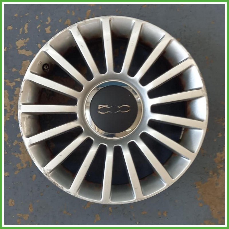 Cerchio Singolo in Lega Fiat 500 2 Serie 16 pollici 16 6.5J 4x98 ET35 1pz 51787641 Originale Usato al pz