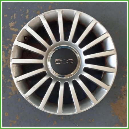 Cerchio Singolo in Lega Fiat 500 2 Serie 16 pollici 16 6.5J 4x98 ET35 1pz 51787641 Originale Usato al pz