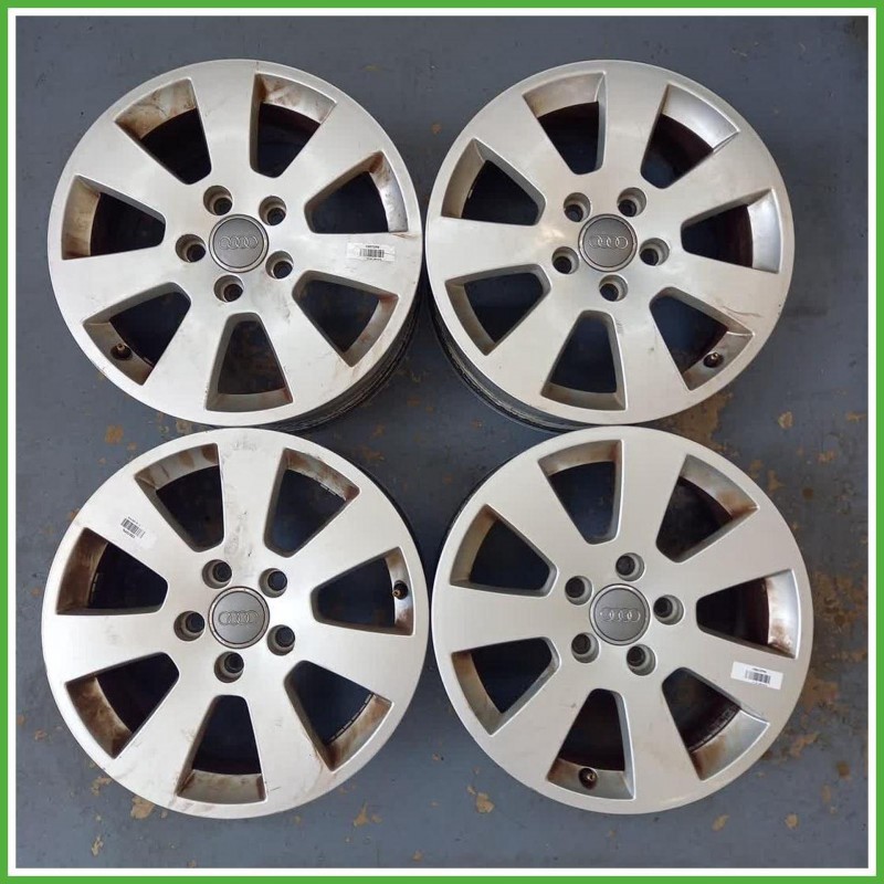 Cerchi in Lega Audi A3 8P1 16 pollici 16 6.5J 5x112 ET50 4pz 1K0601027K03C Originale Usato