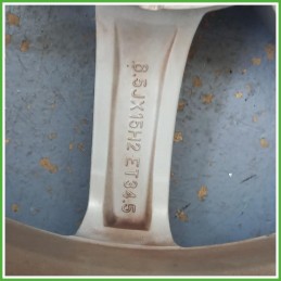 Cerchio Singolo in Lega Smart Fortwo Cabrio 451 15 pollici 15 6.5J 3x112.5 ET34.5 1pz A4514010402CA4L Originale Usato al pz