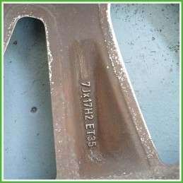 Cerchio Singolo in Lega Opel Zafira B 17 pollici 17 7.0J 5x110 ET35 1pz 13116624 Originale Usato al pz