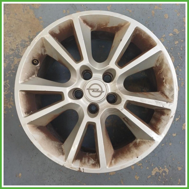 Cerchio Singolo in Lega Opel Zafira B 17 pollici 17 7.0J 5x110 ET35 1pz 13116624 Originale Usato al pz