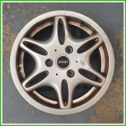 Cerchio Singolo in Lega Smart City Coupe 450 15 pollici 15 4.0J 3x112.5 ET27 1pz Q0011484V002C31L00 Originale Usato al pz