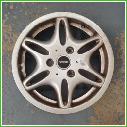 Cerchio Singolo in Lega Smart City Coupe 450 15 pollici 15 4.0J 3x112.5 ET27 1pz Q0011484V002C31L00 Originale Usato al pz