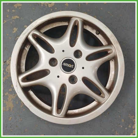 Cerchio Singolo in Lega Smart City Coupe 450 15 pollici 15 4.0J 3x112.5 ET27 1pz Q0011484V002C31L00 Originale Usato al pz