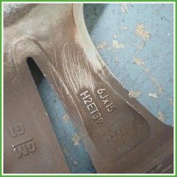 Cerchio Singolo in Lega Opel Corsa D 15 pollici 15 6.0J 4x100 ET39 1pz 13211897 Originale Usato al pz