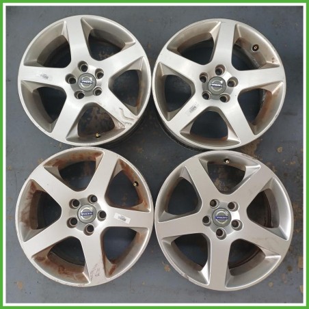 Cerchi in Lega Volvo S80 2 Serie 17 pollici 17 7.0J 5x108 ET50 4pz 30748345 Originale Usato
