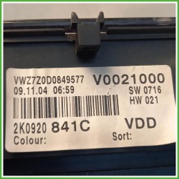 Quadro Strumenti Vdo 110.080.237/019 Volkswagen Caddy 3 Serie 1.9 TDi 1T0920860GX00C 2004-2010