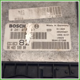 Centralina Motore Iniezione ECU Bosch 0281010007 Peugeot 206 1.4 HDi 1942F7 Gasolio 2001-2009