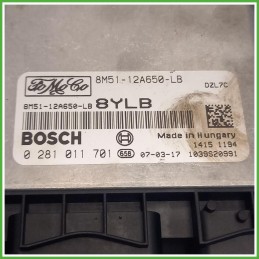 Centralina Motore Iniezione ECU Bosch 0281011701 Ford Focus 2 Serie 1.6 TDCi 16v. 1456750 Gasolio 2004-2007