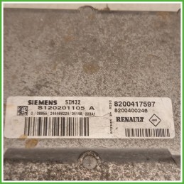 Centralina Motore Iniezione ECU Siemens S120201105A Renault Clio 2 Serie 1.2 16v. 8200473744 Benzina 2004-2010