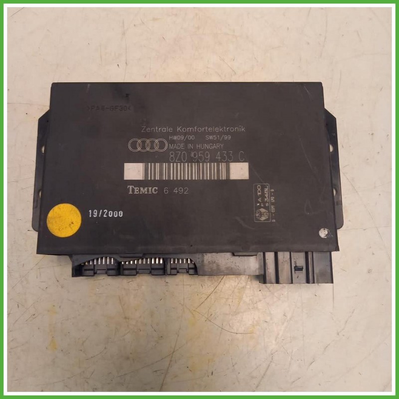 Centralina Confort Abitacolo Temic 6492 Audi A2 8Z0 1.4 16v. 8Z0959433C 2000-2002