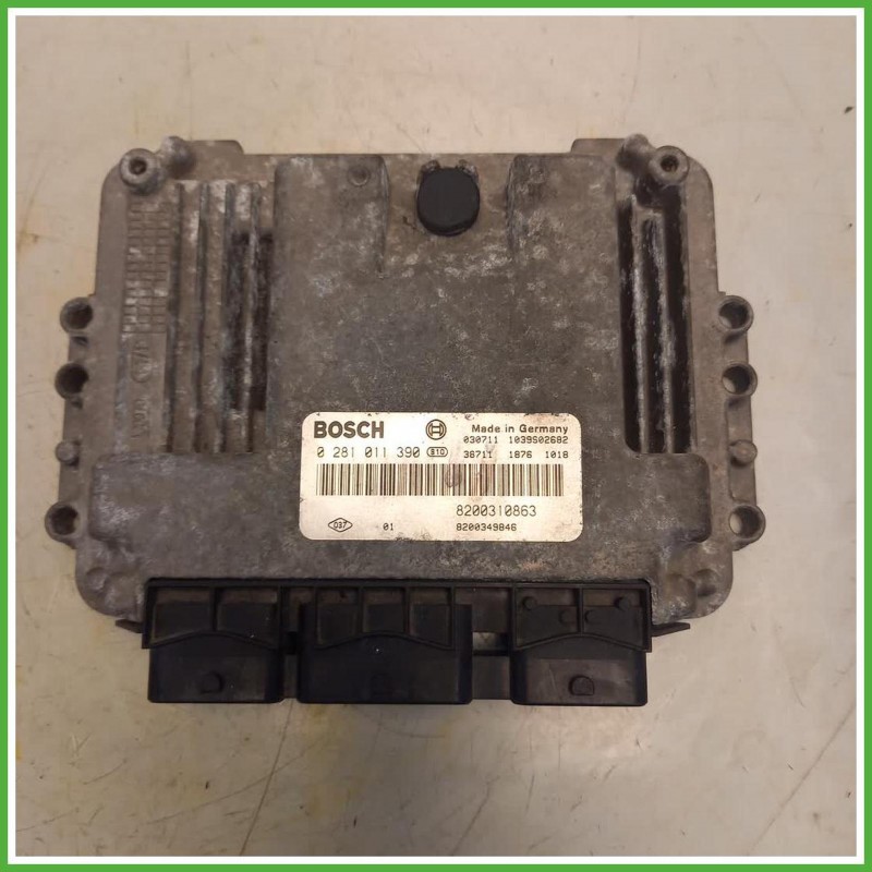 Centralina Motore Iniezione ECU Bosch 0281011390 Renault Megane 2 Serie 1.9 DCi 8200349846 Gasolio 2002-2008