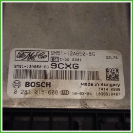 Centralina Motore Iniezione ECU Bosch 0281015608 Ford Focus 3 Serie SW 1.6 TDCi 16v. 9M5112A650BG Gasolio 2008-2011