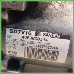 Compressore Clima AC Aria Condizionata Sanden SD7V16 Dacia Duster 1 Serie 926006229R 2010-2013