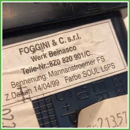 Bocchetta Climatizzazione Anteriore Audi A2 8Z0 1.4 16v. 8Z0820901C 2000-2002