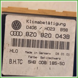 Comandi Clima AC Riscaldamento Condizionatore Bhtc 5HB008185-50 Audi A2 8Z0 1.4 16v. 8Z0820043B 2000-2002