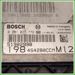 Centralina Motore Iniezione ECU Bosch 0281017779 Fiat Bravo 2 Serie 1.6 JTD 16v. 51902998 Gasolio 2010-2014