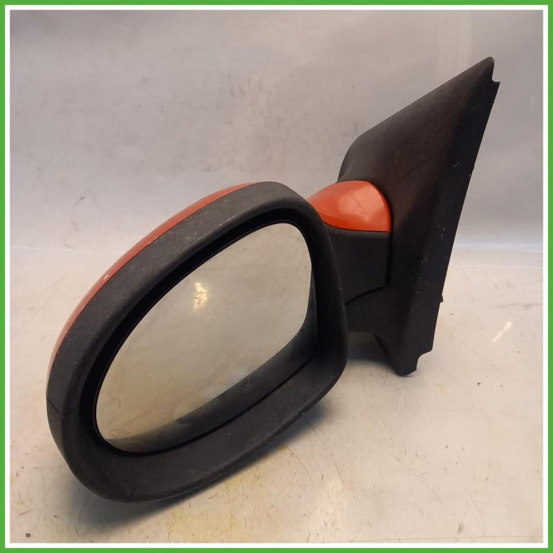 Specchio Specchietto Retrovisore Sinistro SX Rosso Renault Twingo 2 Serie 2007-2011 Schefenacker Originale Usato