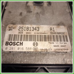 Centralina Motore Iniezione ECU Bosch 0281016588 Chevrolet Captiva 1 Serie 2.0 VCDi 16v. 966892367 Gasolio 2006-2010