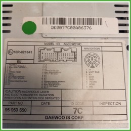 Autoradio Chevrolet Captiva 1 Serie 2.0 VCDi 16v. 20801279 2006-2010 Daewoo AGC-9231RC