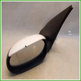 Specchio Specchietto Retrovisore Destro DX Bianco Peugeot 206 2001-2009 Magneti Marelli Originale Usato