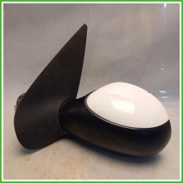 Specchio Specchietto Retrovisore Destro DX Bianco Peugeot 206 2001-2009 Magneti Marelli Originale Usato