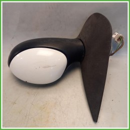 Specchio Specchietto Retrovisore Destro DX Bianco Peugeot 206 2001-2009 Magneti Marelli Originale Usato