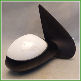 Specchio Specchietto Retrovisore Destro DX Bianco Peugeot 206 2001-2009 Magneti Marelli Originale Usato