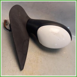 Specchio Specchietto Retrovisore Destro DX Bianco Peugeot 206 2001-2009 Magneti Marelli Originale Usato