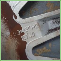 Cerchio Singolo in Lega Lancia Musa 2 Serie 15 pollici 15 6.0J 4x98 ET40 1pz 51799573 Originale Usato al pz