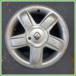 Cerchio Singolo in Lega Renault Clio 2 Serie 15 pollici 15 6.0J 4x100 ET43 1pz 8200393730 Originale Usato al pz
