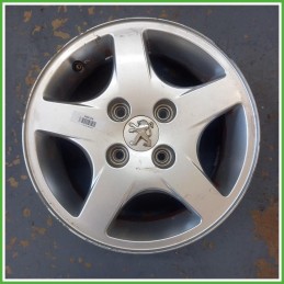 Cerchio Singolo in Lega Peugeot 206 14 pollici 14 5.5J 4x108 ET34 1pz 5401G4 Originale Usato al pz