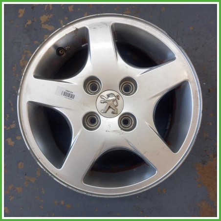 Cerchio Singolo in Lega Peugeot 206 14 pollici 14 5.5J 4x108 ET34 1pz 5401G4 Originale Usato al pz