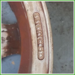 Cerchio Singolo in Lega Peugeot 206 14 pollici 14 5.5J 4x108 ET34 1pz 5401G4 Originale Usato al pz