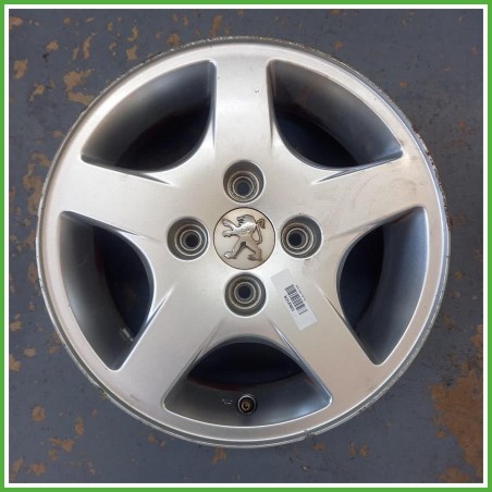 Cerchio Singolo in Lega Peugeot 206 14 pollici 14 5.5J 4x108 ET34 1pz 5401G4 Originale Usato al pz